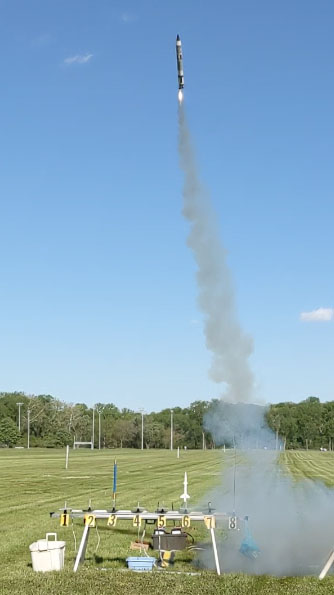 "Gemini-Titan launching on one motor"